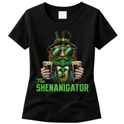 The Shenanigator, Funny Shenanigans Design For St Paddys Day Womens T-Shirt