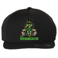 The Shenanigator, Funny Shenanigans Design For St Paddys Day Wool Snapback Cap