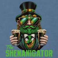 The Shenanigator, Funny Shenanigans Design For St Paddys Day Garment-Dyed Sweatshirt
