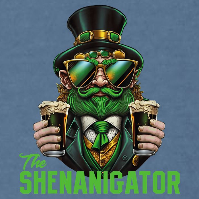 The Shenanigator, Funny Shenanigans Design For St Paddys Day Garment-Dyed Sweatshirt
