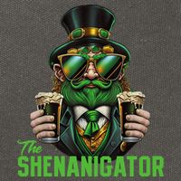 The Shenanigator, Funny Shenanigans Design For St Paddys Day Cotton Canvas Backpack