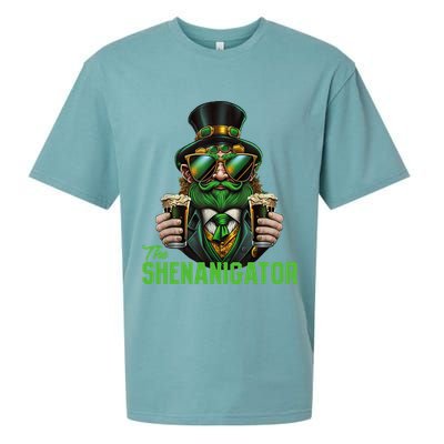 The Shenanigator, Funny Shenanigans Design For St Paddys Day Sueded Cloud Jersey T-Shirt