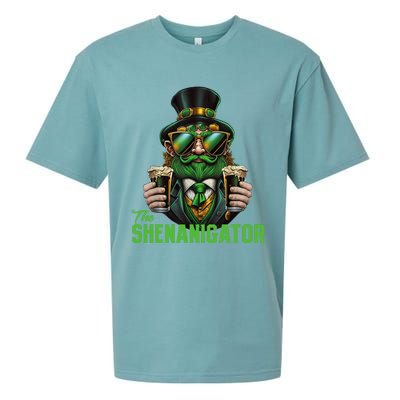 The Shenanigator, Funny Shenanigans Design For St Paddys Day Sueded Cloud Jersey T-Shirt