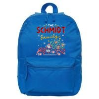 The Schmidt Family Christmas Matching Pajamas 16 in Basic Backpack