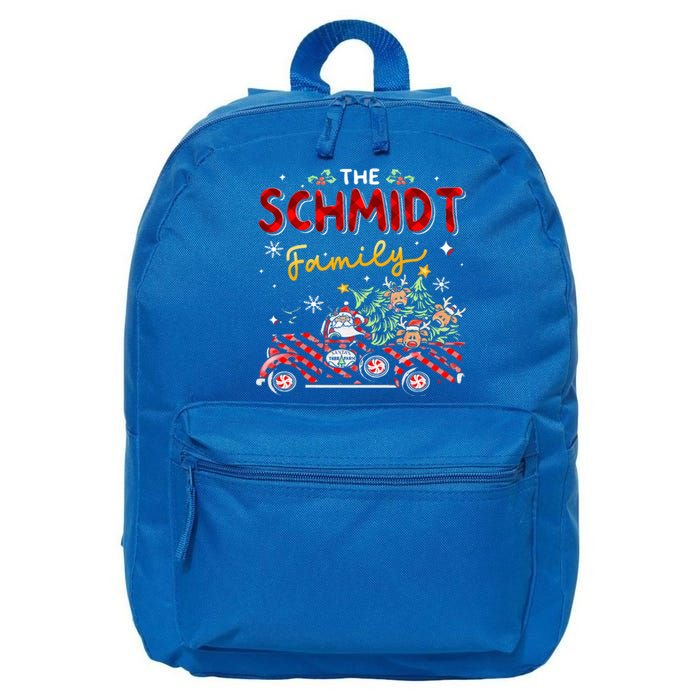 The Schmidt Family Christmas Matching Pajamas 16 in Basic Backpack