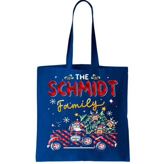 The Schmidt Family Christmas Matching Pajamas Tote Bag