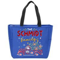 The Schmidt Family Christmas Matching Pajamas Zip Tote Bag