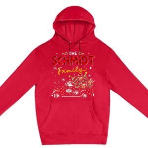 The Schmidt Family Christmas Matching Pajamas Premium Pullover Hoodie