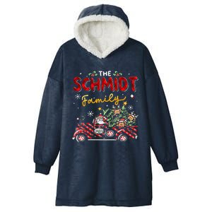 The Schmidt Family Christmas Matching Pajamas Hooded Wearable Blanket