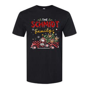 The Schmidt Family Christmas Matching Pajamas Softstyle CVC T-Shirt