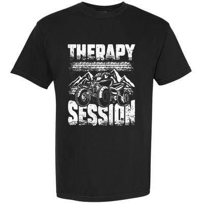 Therapy Session Funny ATV FourWheeler Quad Bike Rider Garment-Dyed Heavyweight T-Shirt