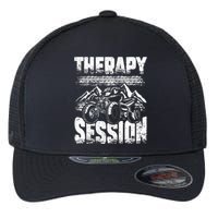 Therapy Session Funny ATV FourWheeler Quad Bike Rider Flexfit Unipanel Trucker Cap