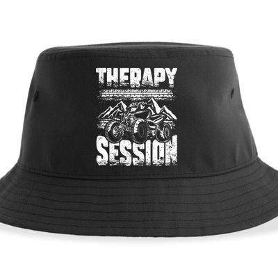 Therapy Session Funny ATV FourWheeler Quad Bike Rider Sustainable Bucket Hat