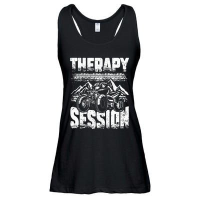 Therapy Session Funny ATV FourWheeler Quad Bike Rider Ladies Essential Flowy Tank