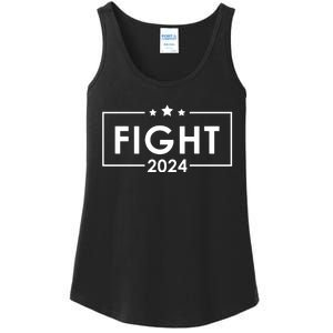 Trump Shot Fight 2024 Trump Supporters Trump Rally 2024 Ladies Essential Tank