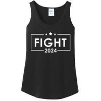 Trump Shot Fight 2024 Trump Supporters Trump Rally 2024 Ladies Essential Tank