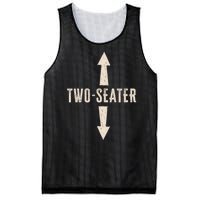 Two Seater Funny Adult Humor Popular Hilarious Quote Mesh Reversible Basketball Jersey Tank