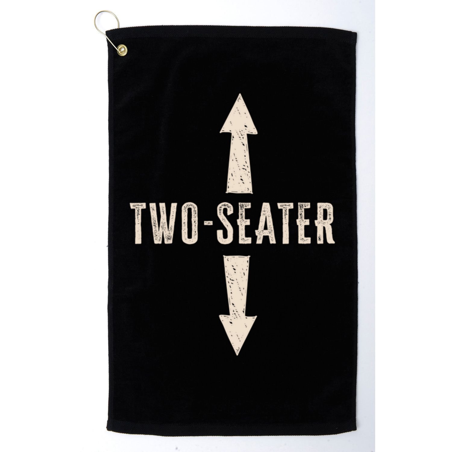 Two Seater Funny Adult Humor Popular Hilarious Quote Golf Towel