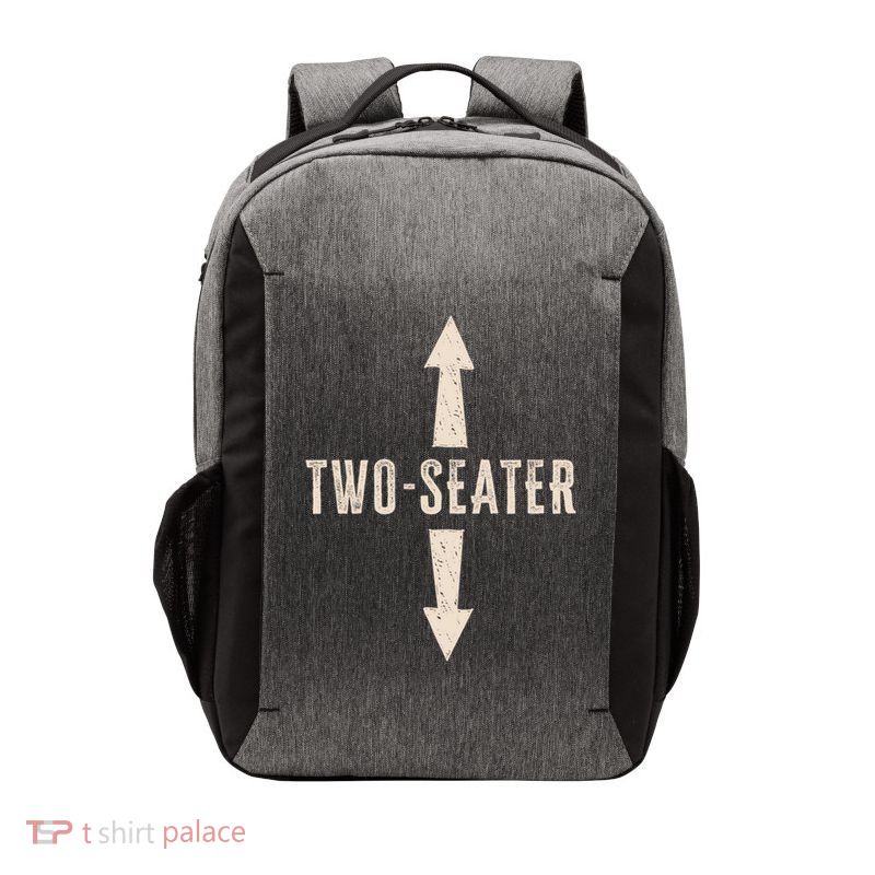Two Seater Funny Adult Humor Popular Hilarious Quote Vector Backpack