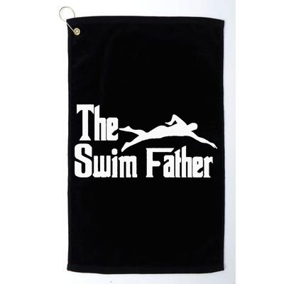 The Swim Father Funny Swimming Dad Swimmer Golf Towel