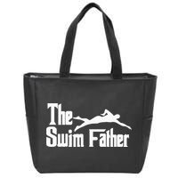 The Swim Father Funny Swimming Dad Swimmer Zip Tote Bag