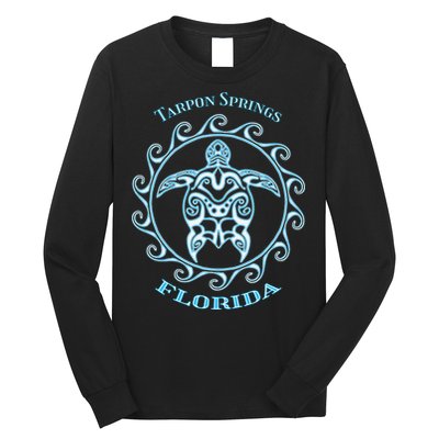Tarpon Springs Florida Tribal Sea Turtle Summer Long Sleeve Shirt