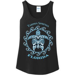 Tarpon Springs Florida Tribal Sea Turtle Summer Ladies Essential Tank