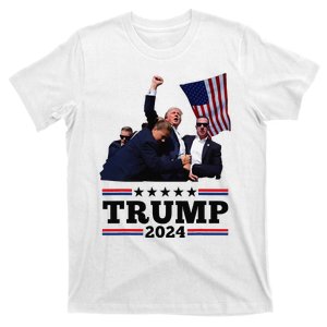 Trump Short Fist Pumped 2024 Pray For Trump T-Shirt