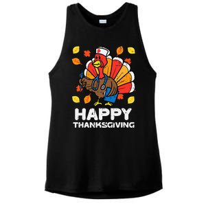 Thanksgiving Scrub for Nurses Turkey ICU ER RN Ladies PosiCharge Tri-Blend Wicking Tank