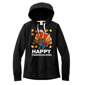 Thanksgiving Scrub for Nurses Turkey ICU ER RN Women's Fleece Hoodie