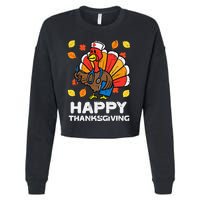 Thanksgiving Scrub for Nurses Turkey ICU ER RN Cropped Pullover Crew