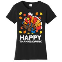 Thanksgiving Scrub for Nurses Turkey ICU ER RN Women's T-Shirt