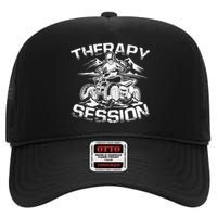 Therapy Session Funny ATV FourWheeler Quad Bike Rider High Crown Mesh Back Trucker Hat