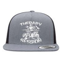 Therapy Session Funny ATV FourWheeler Quad Bike Rider Flat Bill Trucker Hat