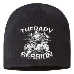 Therapy Session Funny ATV FourWheeler Quad Bike Rider Sustainable Beanie