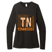 Tennessee State Flag Orange Plaid Tn Womens CVC Long Sleeve Shirt