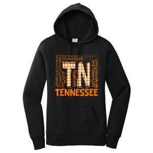 Tennessee State Flag Orange Plaid Tn Women's Pullover Hoodie