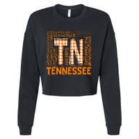 Tennessee State Flag Orange Plaid Tn Cropped Pullover Crew