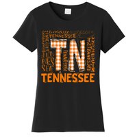 Tennessee State Flag Orange Plaid Tn Women's T-Shirt