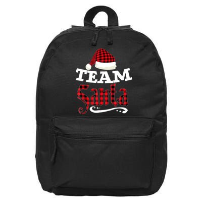 Team Santa Family Group Matching Christmas Pajama Party 16 in Basic Backpack