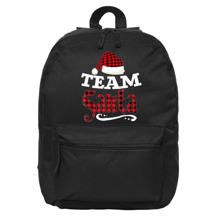 Team Santa Family Group Matching Christmas Pajama Party 16 in Basic Backpack