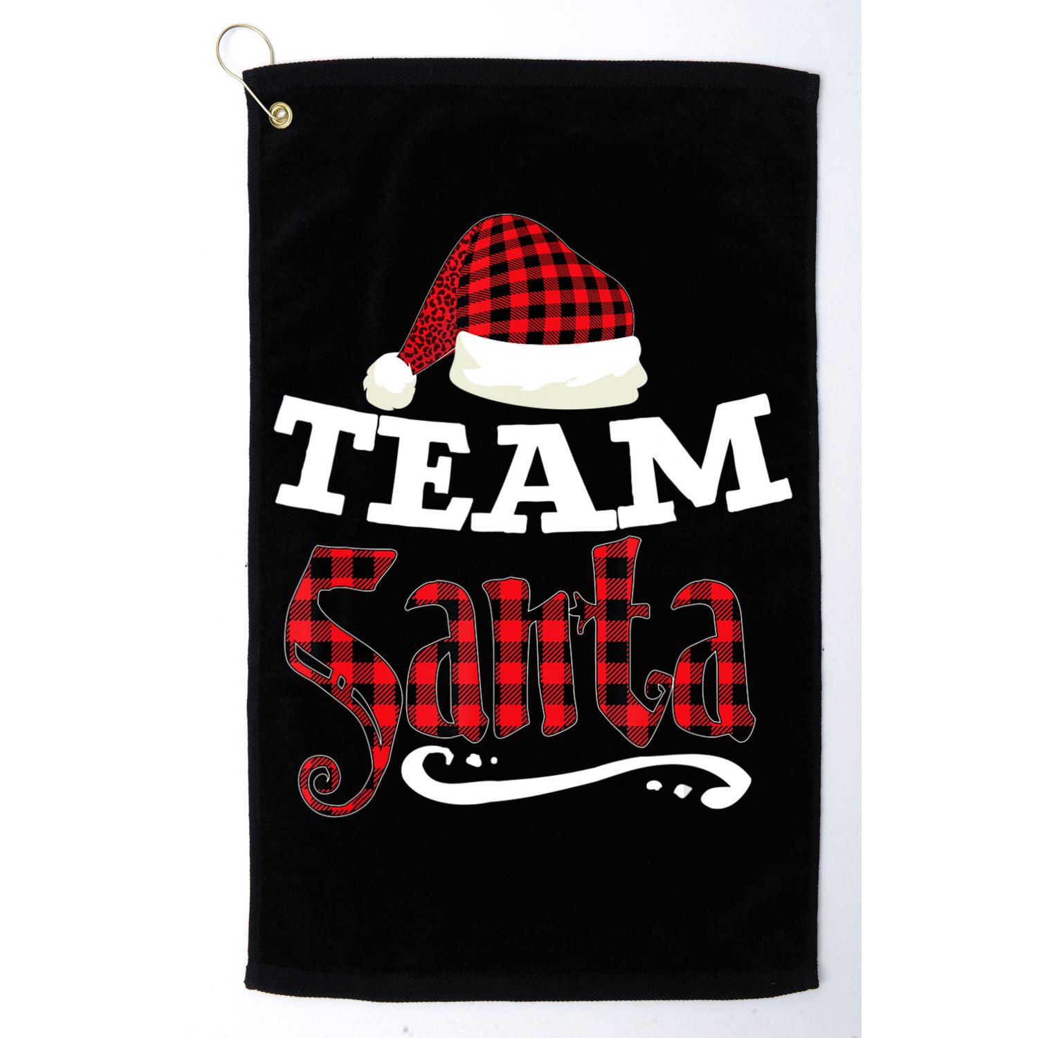 Team Santa Family Group Matching Christmas Pajama Party Golf Towel