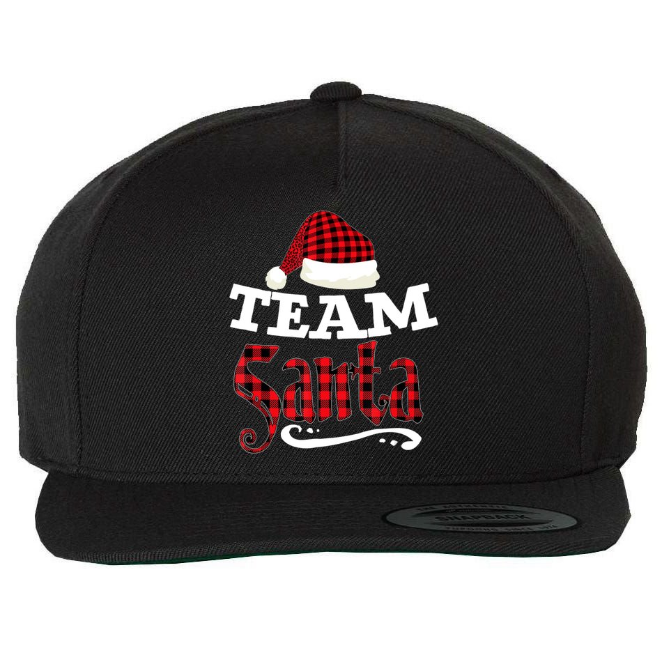 Team Santa Family Group Matching Christmas Pajama Party Wool Snapback Cap