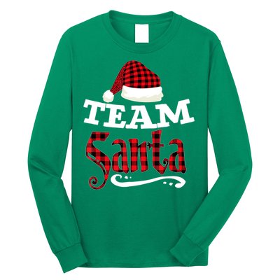 Team Santa Family Group Matching Christmas Pajama Party Long Sleeve Shirt