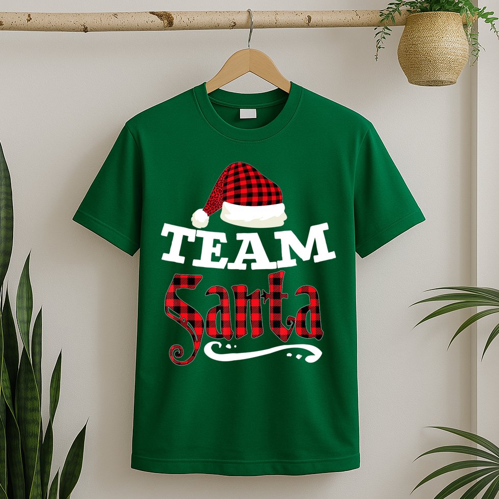 Team Santa Family Group Matching Christmas Pajama Party T-Shirt