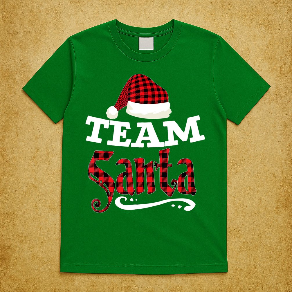 Team Santa Family Group Matching Christmas Pajama Party T-Shirt
