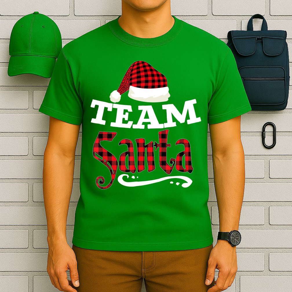 Team Santa Family Group Matching Christmas Pajama Party T-Shirt