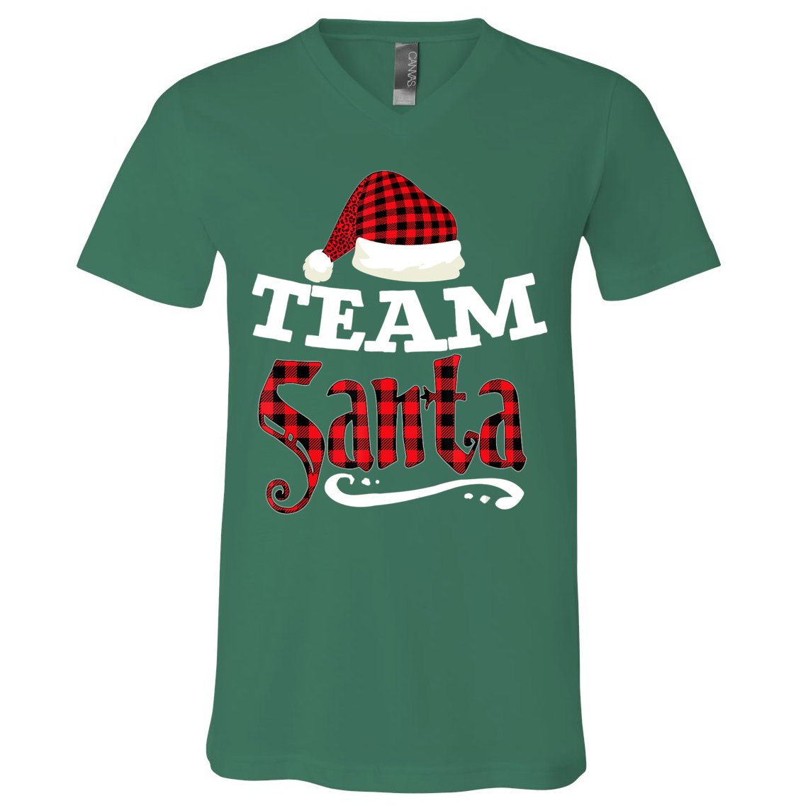 Team Santa Family Group Matching Christmas Pajama Party V-Neck T-Shirt