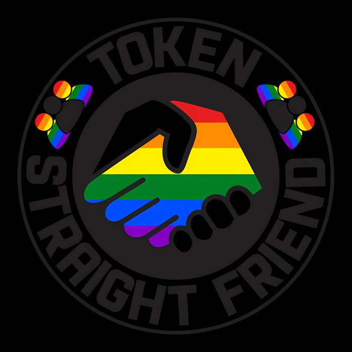 Token Straight Friend Lgbtq Friend Group Bucket Hat