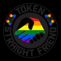 Token Straight Friend Lgbtq Friend Group Drawstring Bag